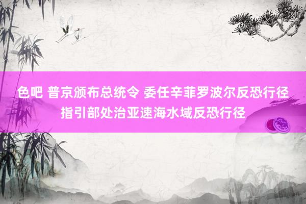 色吧 普京颁布总统令 委任辛菲罗波尔反恐行径指引部处治亚速海水域反恐行径