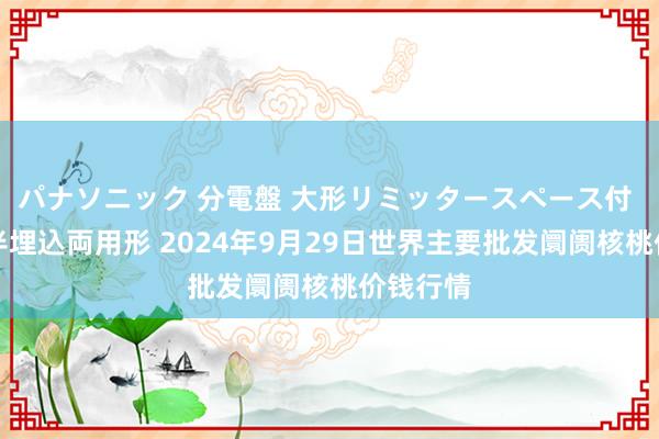 パナソニック 分電盤 大形リミッタースペース付 露出・半埋込両用形 2024年9月29日世界主要批发阛阓核桃价钱行情