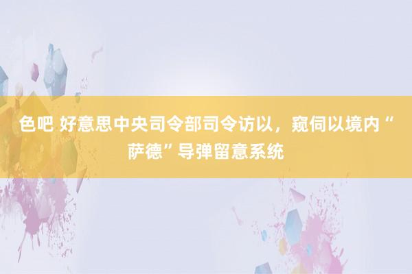 色吧 好意思中央司令部司令访以，窥伺以境内“萨德”导弹留意系统